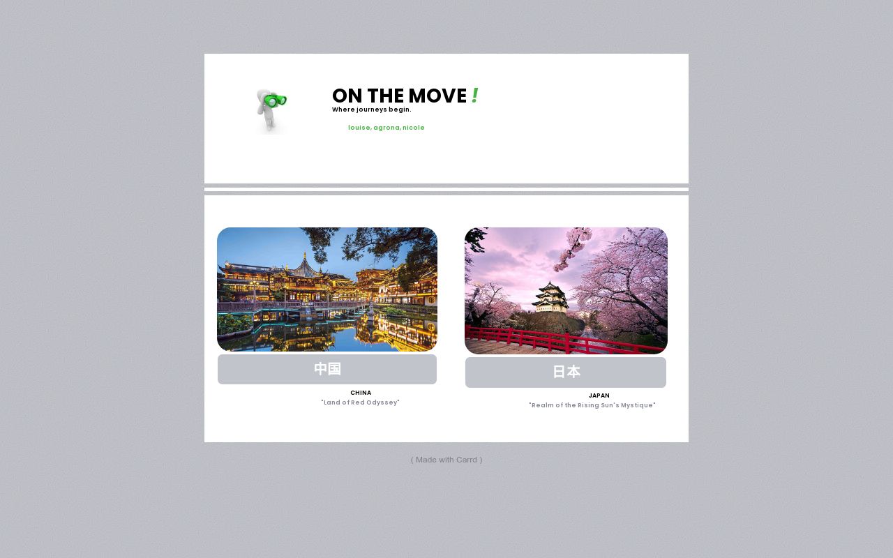 Carrd profile picture for @onthemove